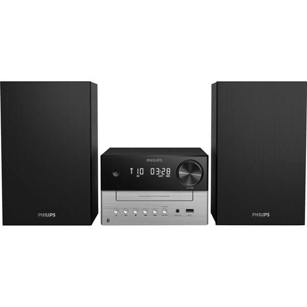 Mikrosystém Philips TAM3205M černý/stříbrný

