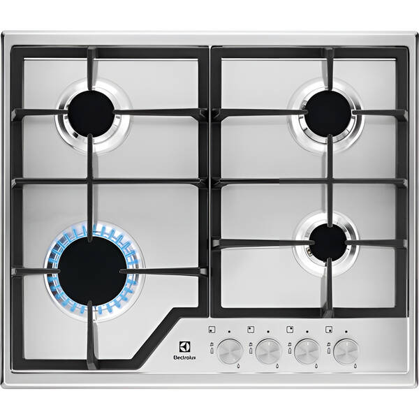 Plynová varná deska Electrolux KGS6426SX nerez

