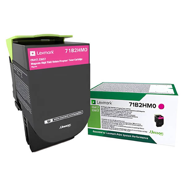 Toner Lexmark 71B2HM0, 3500 stran, pro CS417dn, CS517de, CX417de purpurový

