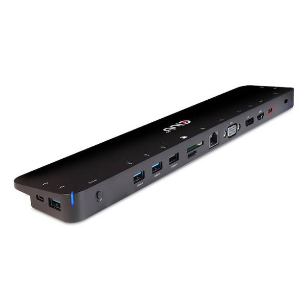 Dokovací stanice Club3D USB-C s napájecím adaptérem Triple Display Dynamic PD, 65 W černá


