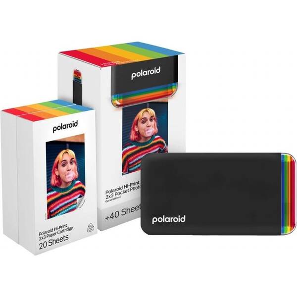 Fototiskárna Polaroid Hi-Print Gen 2 E-box černá

