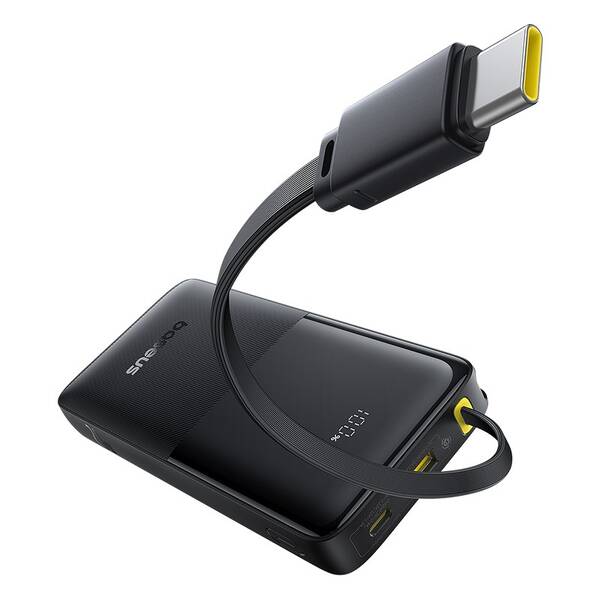 Powerbanka Baseus Bipow 2 10000mAh 20W s kabelem USB-C černá


