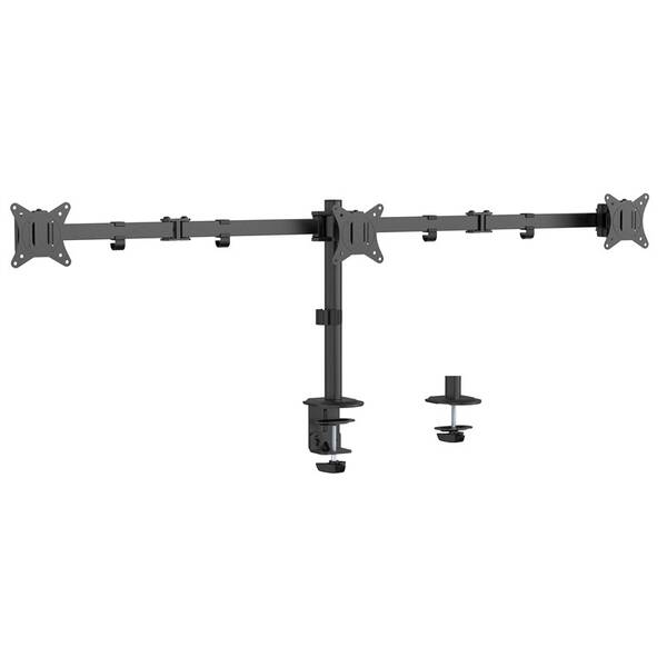 Držák Gembird MA-D3-01, pro monitor, naklápěcí, pro úhlopříčky 17"-27”, nosnost 7kg černý

