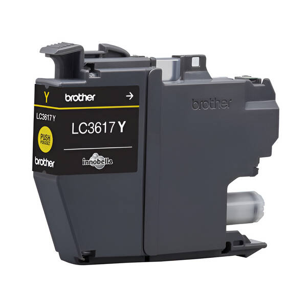 Inkoustová náplň Brother LC-3617Y, 550 stran žlutá

