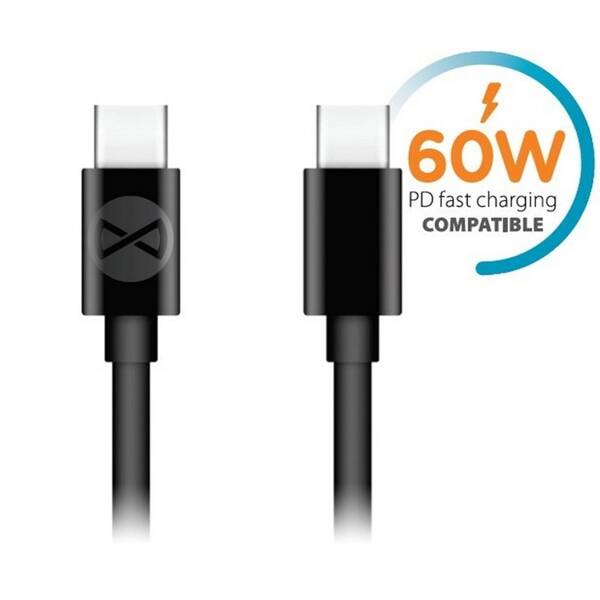 Kabel Forever USB-C/USB-C, 1m černý

