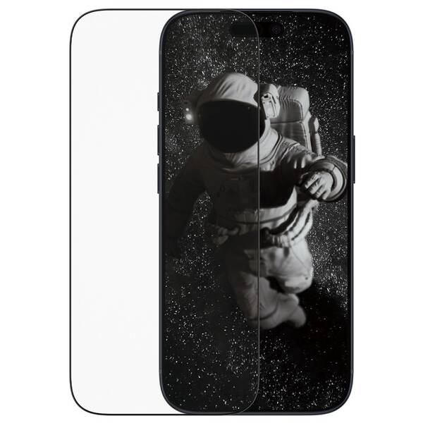 Tvrzené sklo PanzerGlass Ceramic II na Apple iPhone 17 Pro s instalačním rámečkem 


