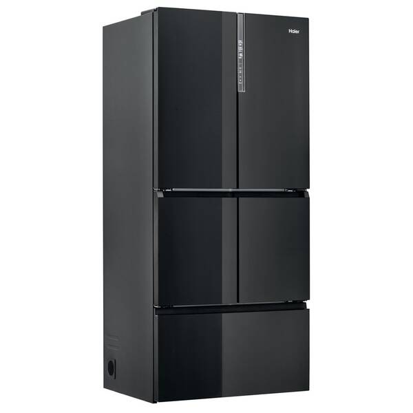 Americká lednice Haier HFF-750CGBJ černá/sklo

