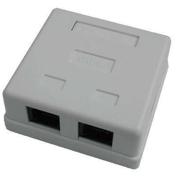 Zásuvka DATACOM UTP Cat.5e 2x RJ45 

