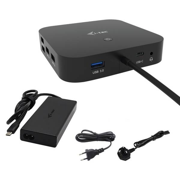 Dokovací stanice i-tec USB-C HDMI DP with PD 100 W + Universal Charger 100W černá


