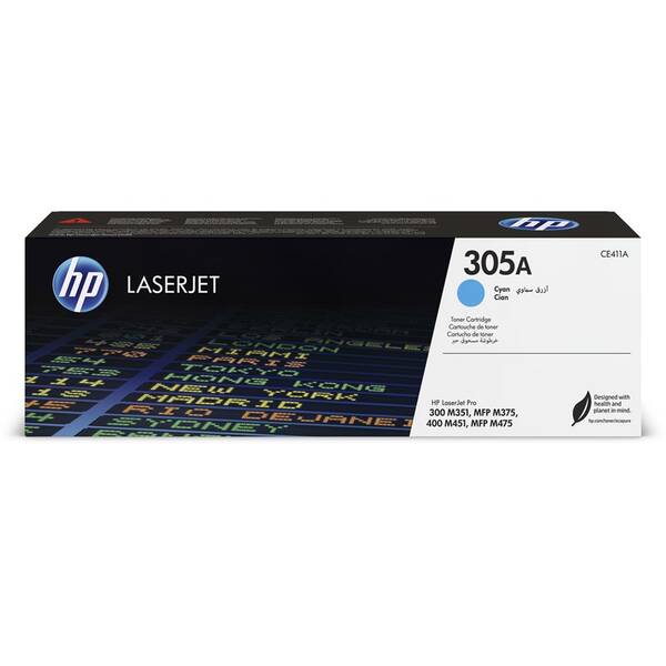 Toner HP 305A, 2 600 stran azurový

