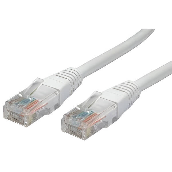 Kabel AQ Síťový UTP CAT 5, RJ-45 LAN, 15 m bílý

