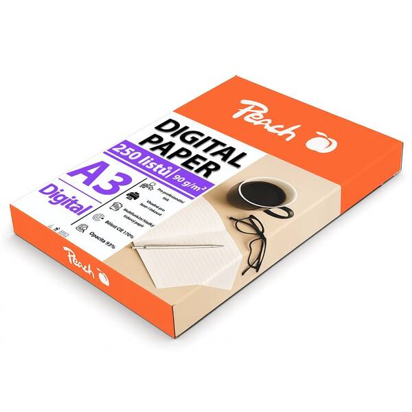 Papíry do tiskárny Peach Digital A3 90g - 250 listů 

