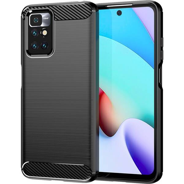 Kryt na mobil WG Carbon na Xiaomi Redmi 10 4G (2022) černý

