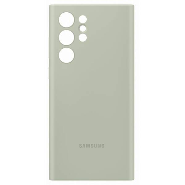 Kryt na mobil Samsung Silicone Cover na Galaxy S22 Ultra zelený


