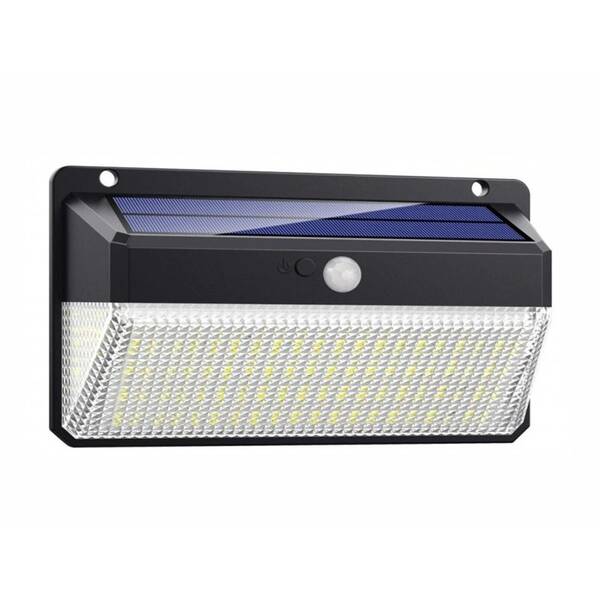 Nástěnné svítidlo Viking M328, solární, PIR černé

