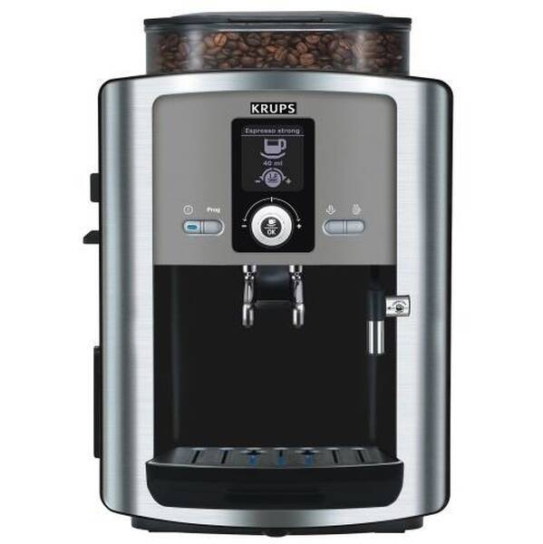 Espresso Krups EA8050PE černé/titanium

