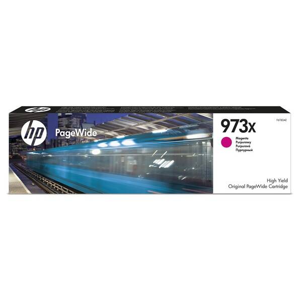 Inkoustová náplň HP 973X, 7 000 stran purpurová

