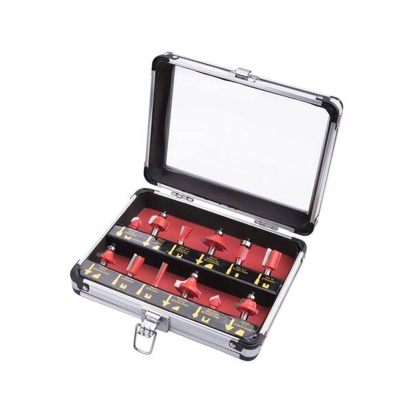 Sada fréz Extol Premium 44037 (12 ks) ocel

