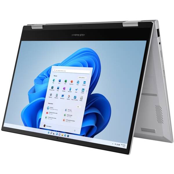 Notebook Asus Vivobook Go 14 Flip TP1401 stříbrná barva
