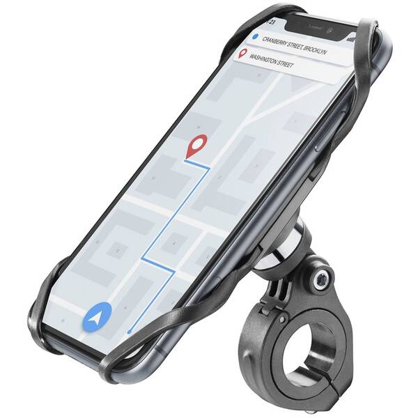 Držák na mobil CellularLine Bike Holder PRO, na řídítka černý

