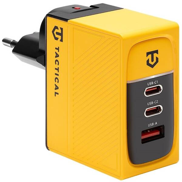 Nabíječka do sítě Tactical Nett Warrior GaN 100 W žlutá

