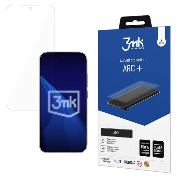 Hybridní ochranné sklo 3mk ARC+ na POCO X8 Pro průhledné

