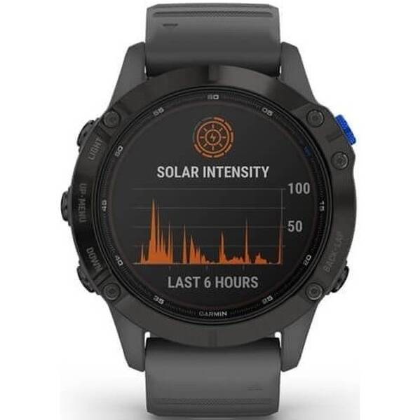 Chytré hodinky Garmin fenix6 PRO Solar - Black/Slate Band (MAP/Music) 

