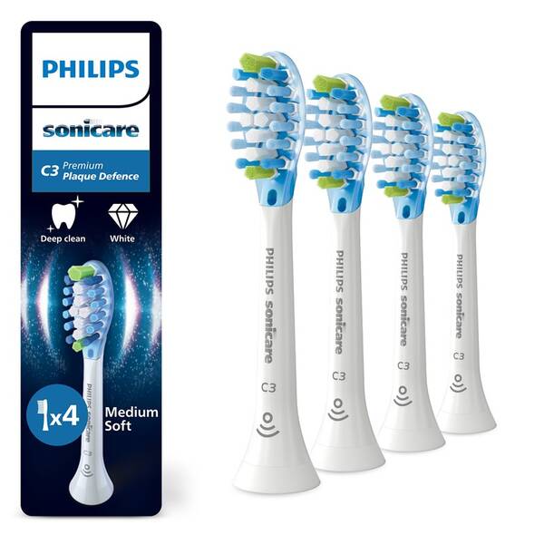 Náhradní hlavice Philips HX9044/87 (4 ks) bílá

