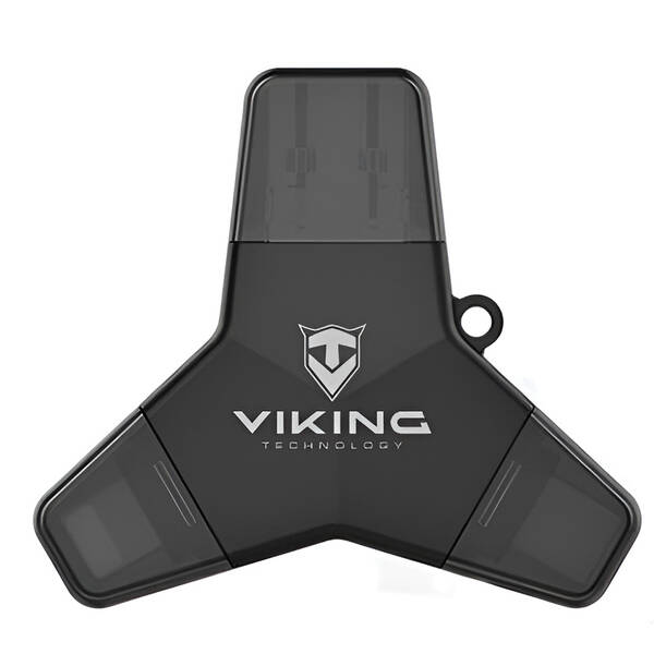 USB Flash Viking 32GB, USB/USB-C/Micro USB/Lightning černý

