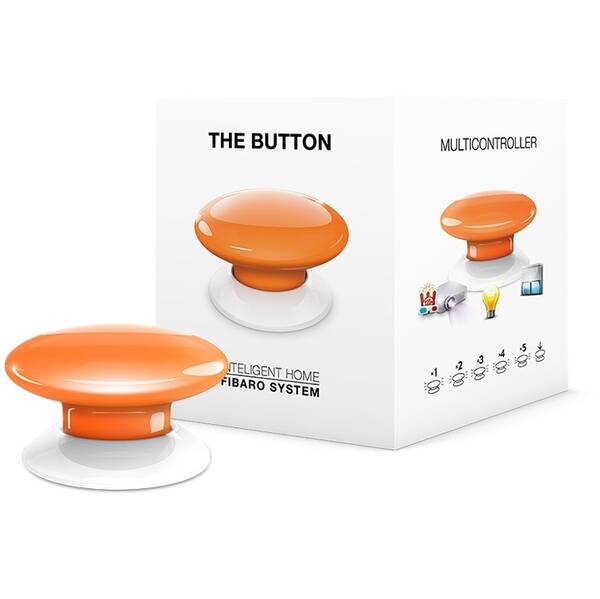 Tlačítko Fibaro Button, Z-Wave Plus oranžové

