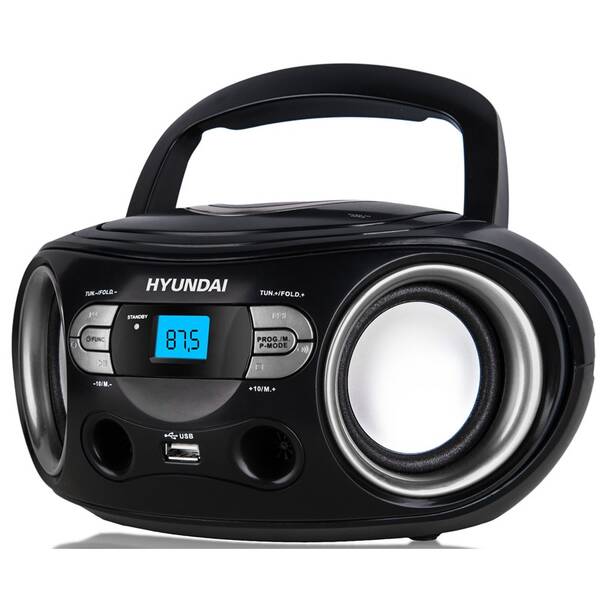 Radiopřijímač s CD Hyundai TRC 533 AU3BS černý/stříbrný


