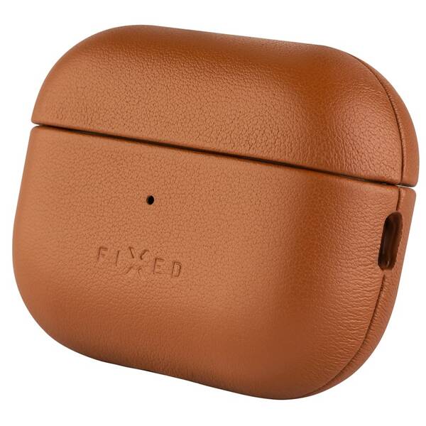 Pouzdro FIXED PodsLeather, MagSafe pro Apple AirPods Pro 2/Pro 2 (USB-C) hnědé

