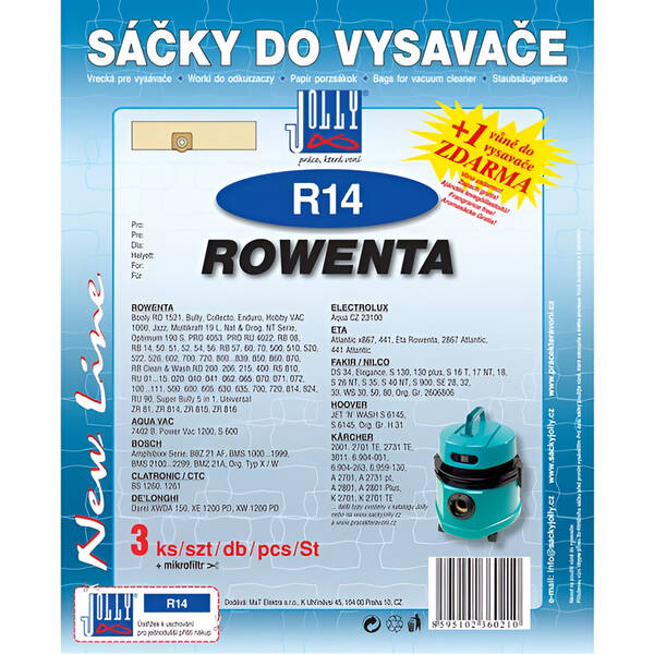 Sáčky do vysavače Jolly R 14 (3 ks) 

