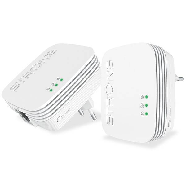 Síťový rozvod LAN po 230V Strong 1000 DUO MINI, 2 jednotky 

