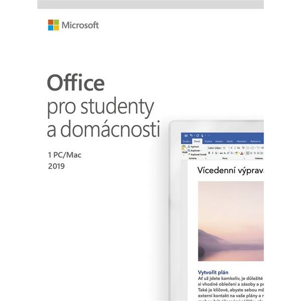 Software Microsoft Office 2019 pro studenty a domácnosti CZ 
