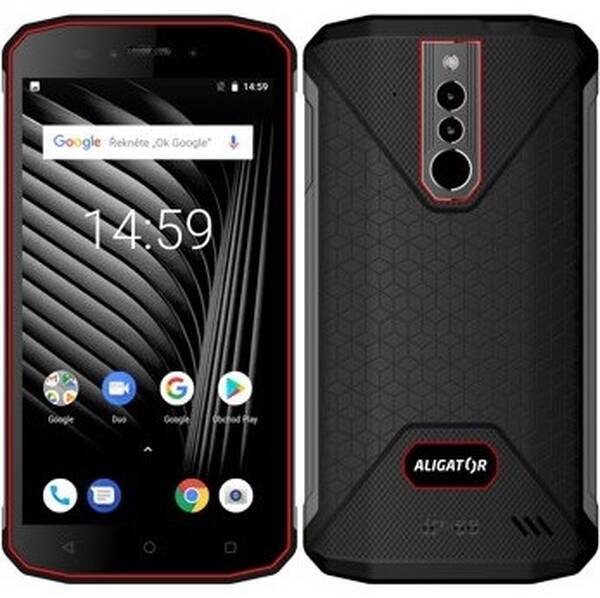 Mobilní telefon Aligator RX600 eXtremo černý/červený

