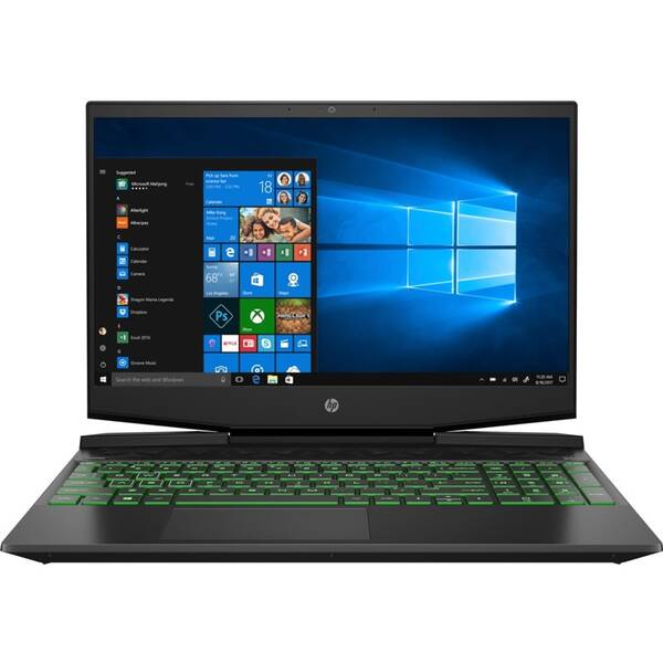 Notebook HP Gaming 17-cd0020nc černý/zelený

