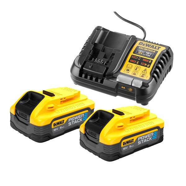 Set baterie a nabíječky Dewalt XR DCB1104H2 

