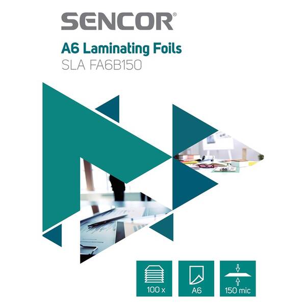 Laminovací fólie Sencor SLA FA6B150 A6, 150mic, 100ks 

