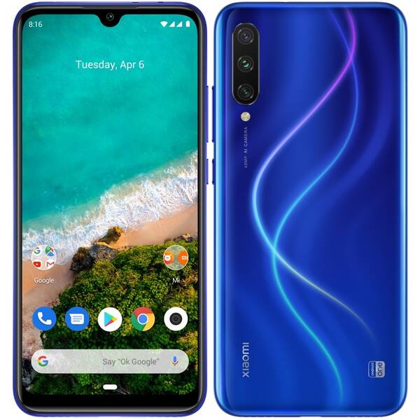Mobilní telefon Xiaomi Mi A3 64 GB modrá barva
