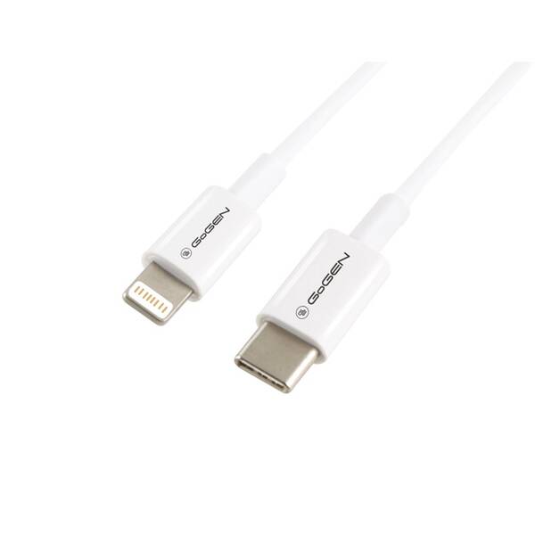 Kabel GoGEN USB-C / Lightning, 2m bílý

