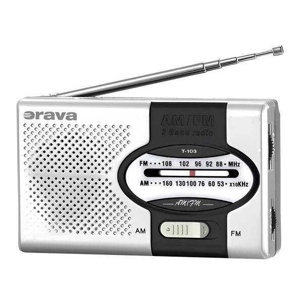 Radiopřijímač Orava T-103 černý/stříbrný

