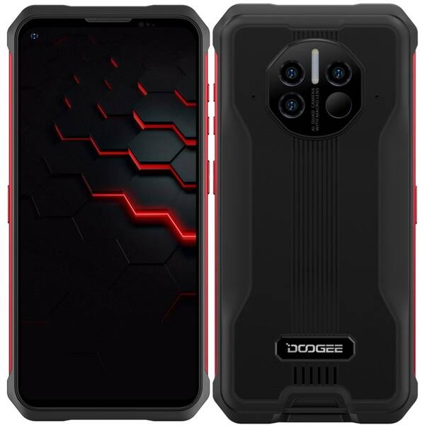 Mobilní telefon Doogee V10 5G černý/červený

