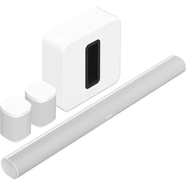 Soundbar SONOS Arc 5.1 + subwoofer SONOS Sub gen.3 + 2x repro SONOS One SL bílý

