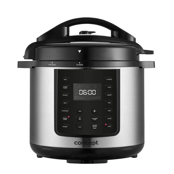Multifunkční tlakový hrnec Concept CK8001 černý/nerez


