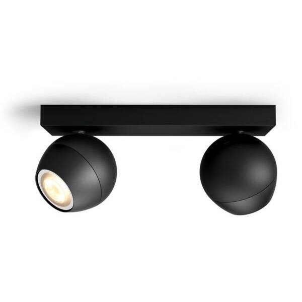 Bodové svítidlo Philips Buckram White Ambiance 2 Spot černá barva
