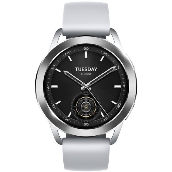 Chytré hodinky Xiaomi Watch S3 stříbrná barva
