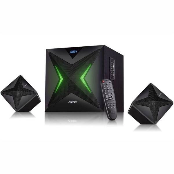 Reproduktory Fenda F&D F550X 2.1, bluetooth, rádio, USB, SD, dálkové ovládání černé

