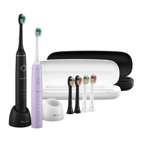 Set zubních kartáčků TrueLife SonicBrush Compact Duo Black / Lavender černý/fialový

