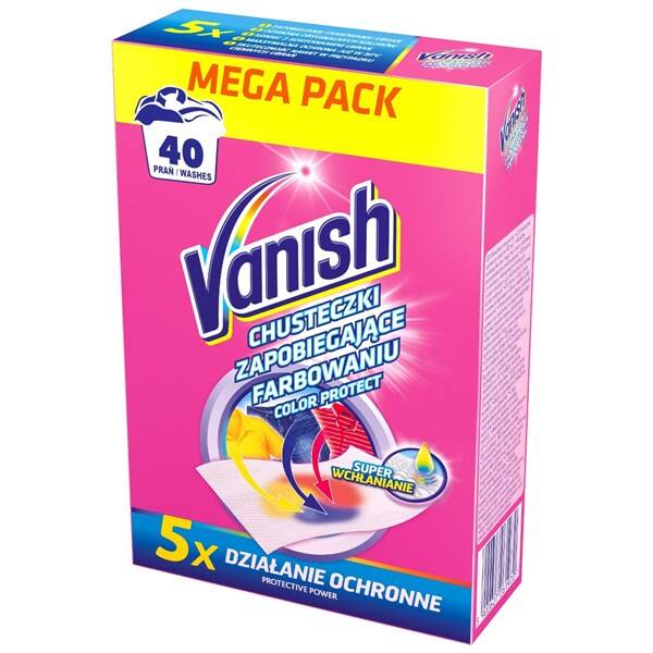 Prací ubrousky Vanish Color Protect 20 ks 

